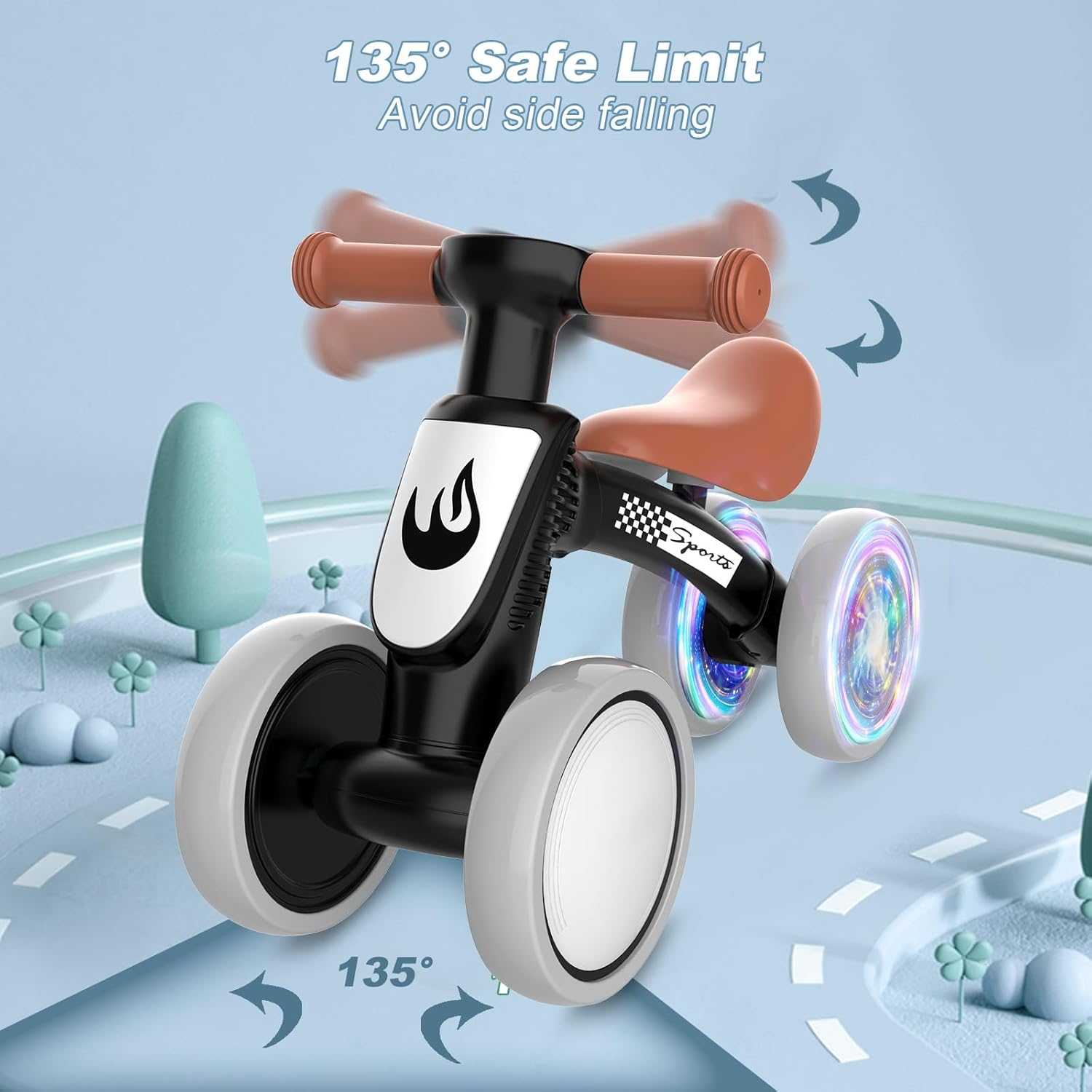 Detalle de Colorful Lighting Balance Bike 10-36 months