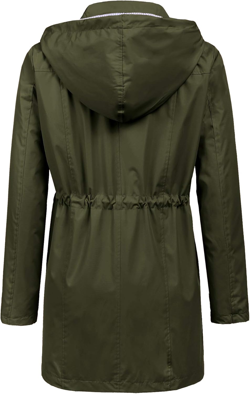 Detalle de LOMON Raincoat Women Waterproof Long Hooded Trench Coat