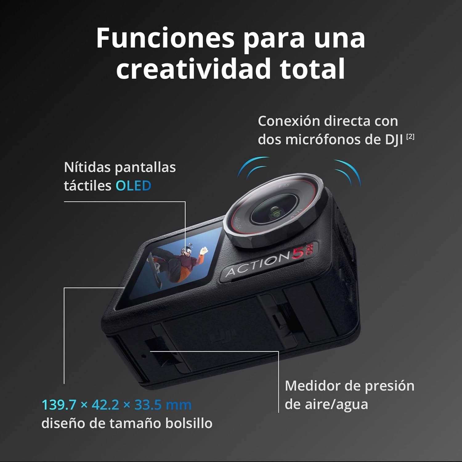 Thumbnail 3 de DJI Osmo Action 5 Pro: Cámara 4K, Sumergible, Estabilización