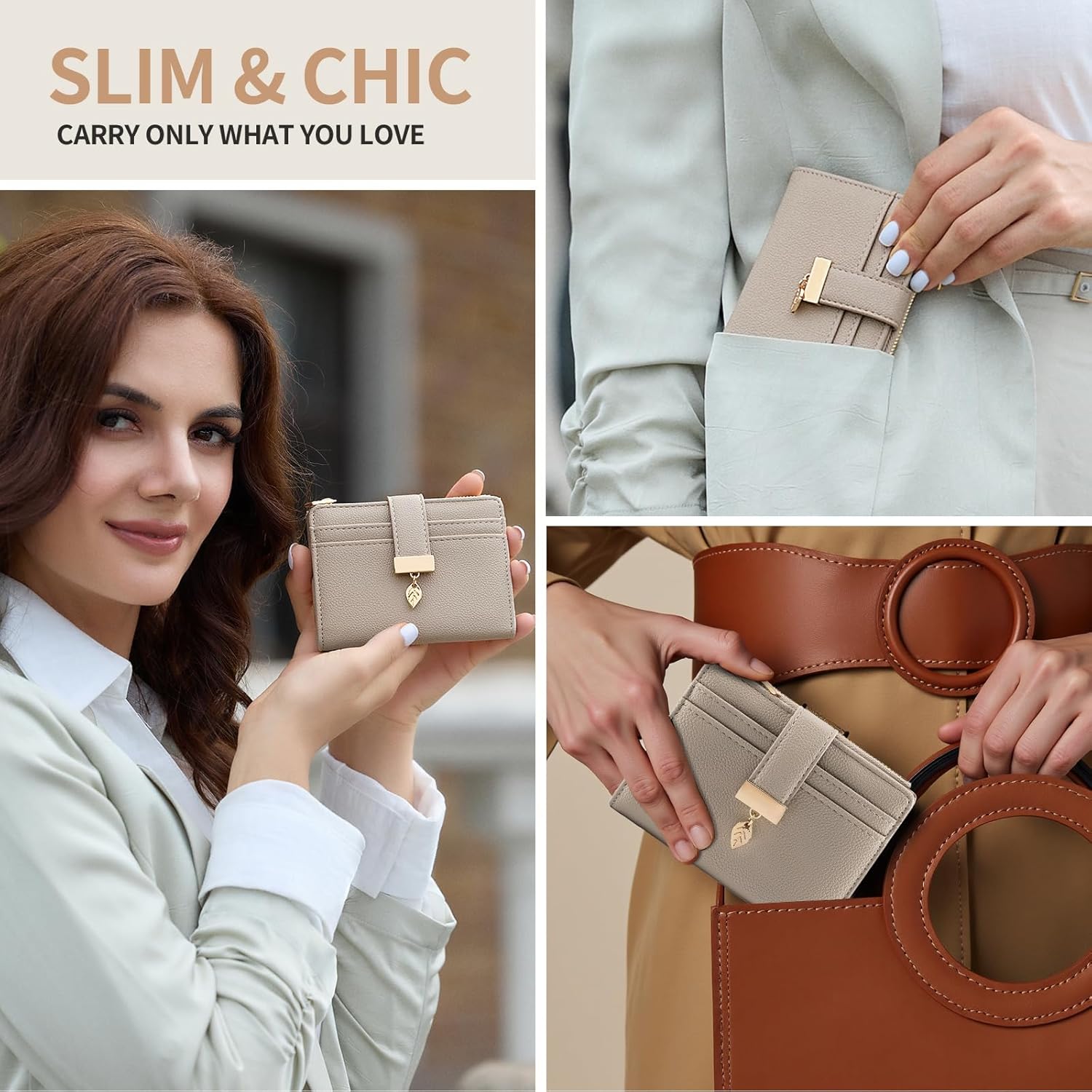 Thumbnail 4 de Pomelo Best Women's RFID Wallet Compact bi-fold purse