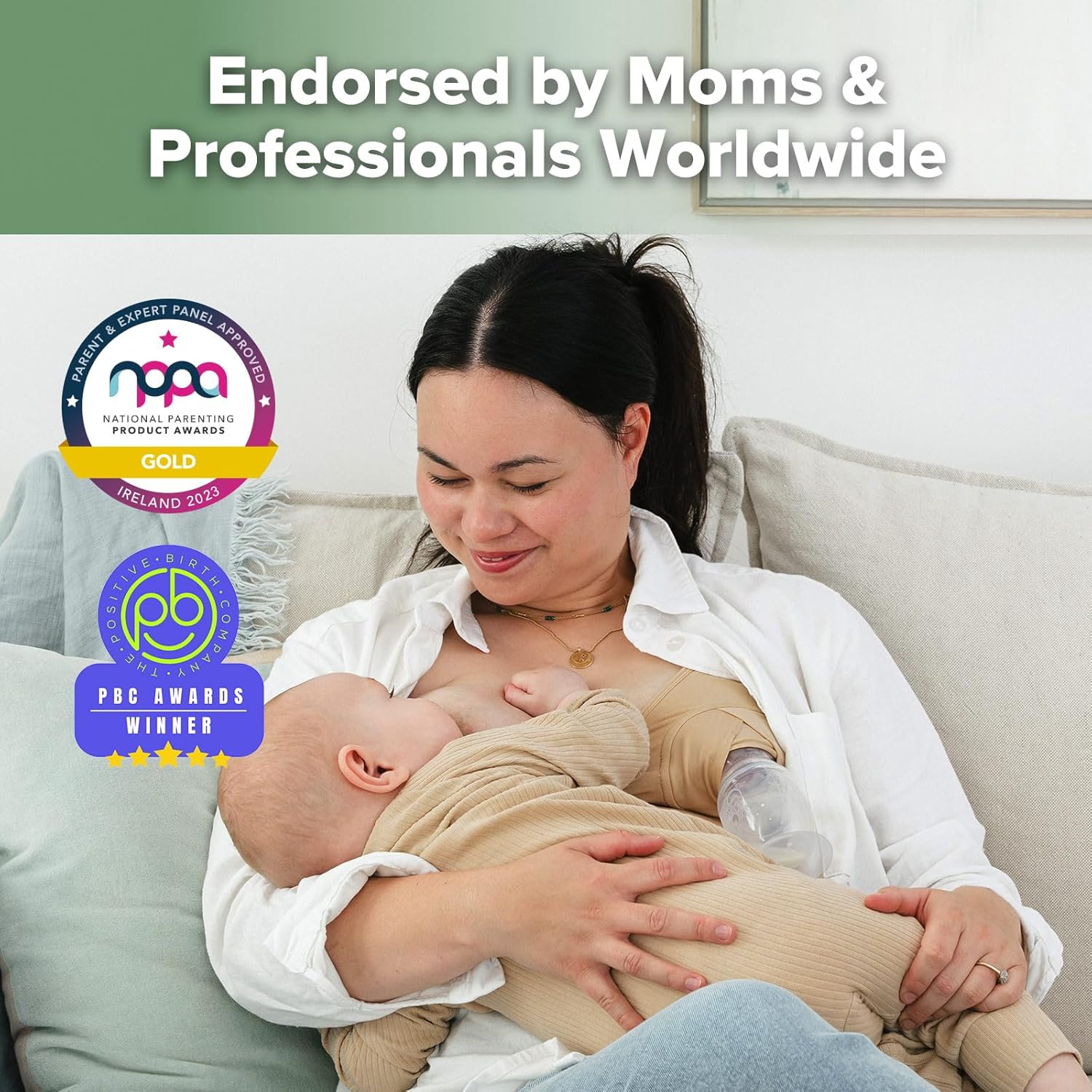 Thumbnail 1 de haakaa Tire-lait manuel avec collecteur et base de succion, 5oz/150ml