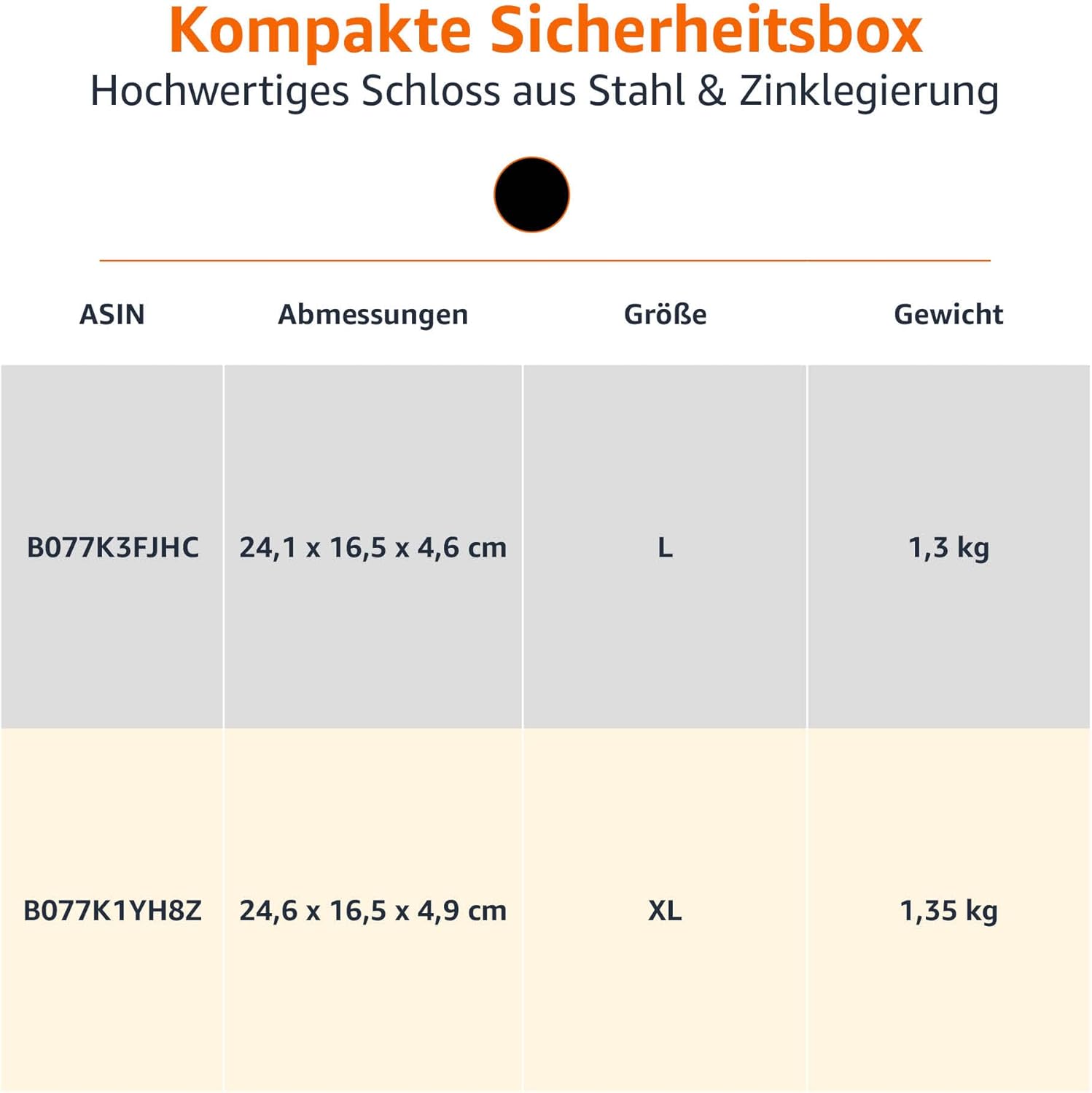 Thumbnail 4 de Amazon Basics Tragbarer Tresor mit Zahlenschloss – Größe L, Schwarz