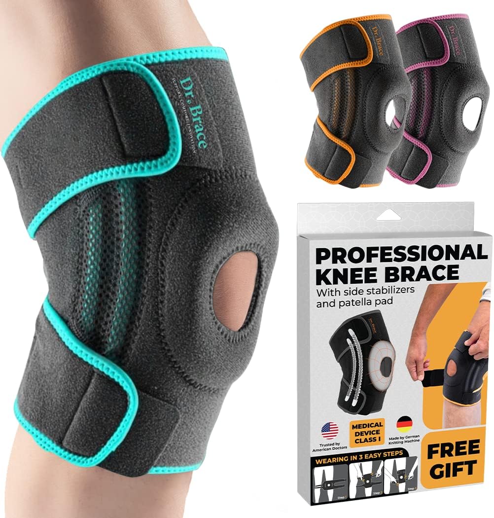 Thumbnail 6 de DR. BRACE ELITE Knee Brace with Side Stabilizers & Patella Gel Pads (XX-Large, Mercury)