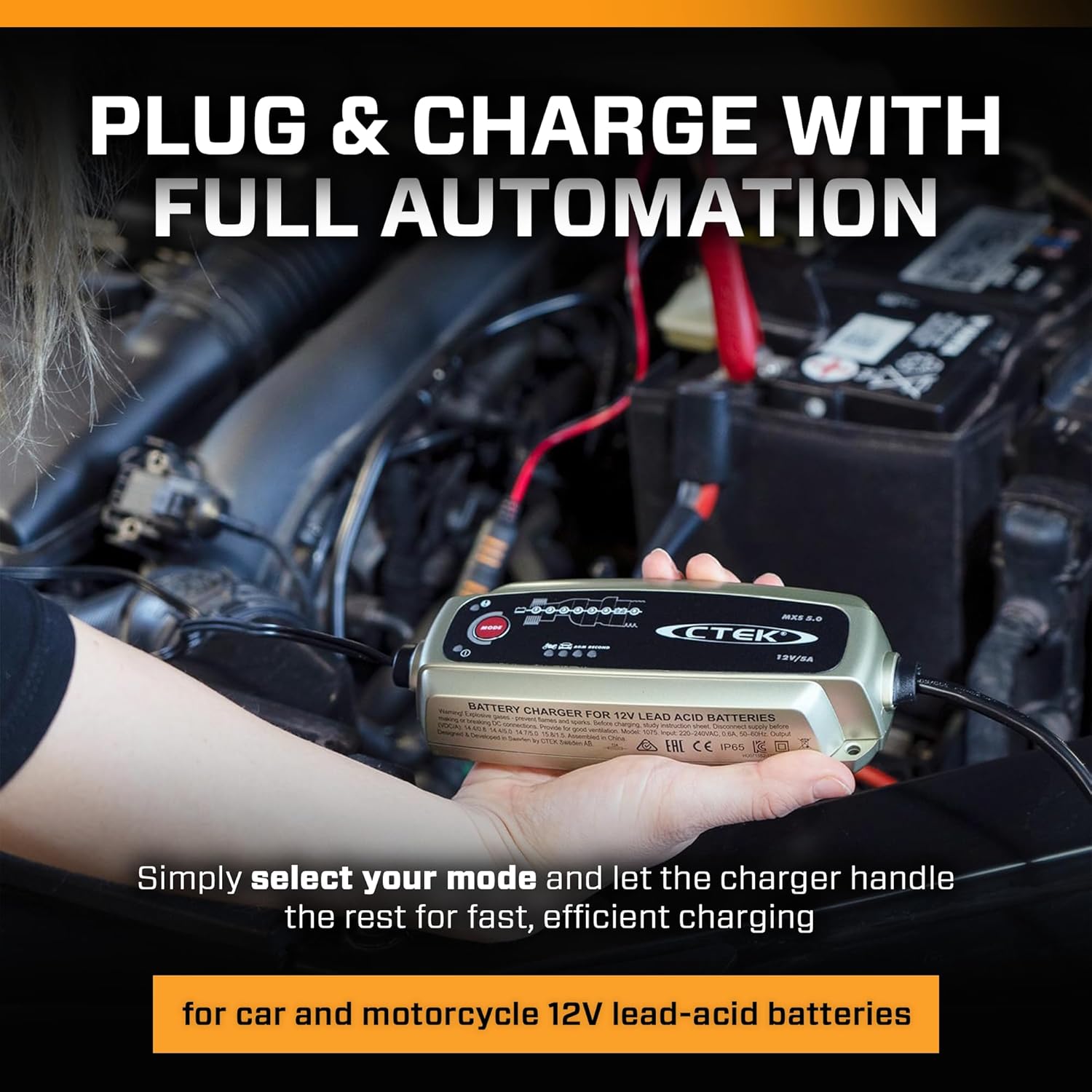 Detalle 2 de CTEK MXS 5.0 battery charger 🔌