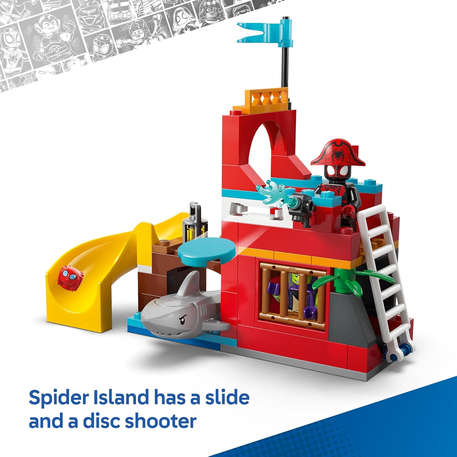 Detalle 2 de LEGO Marvel Team Spidey Pirate Ship (11208) with 2 boats and 4 minifigures