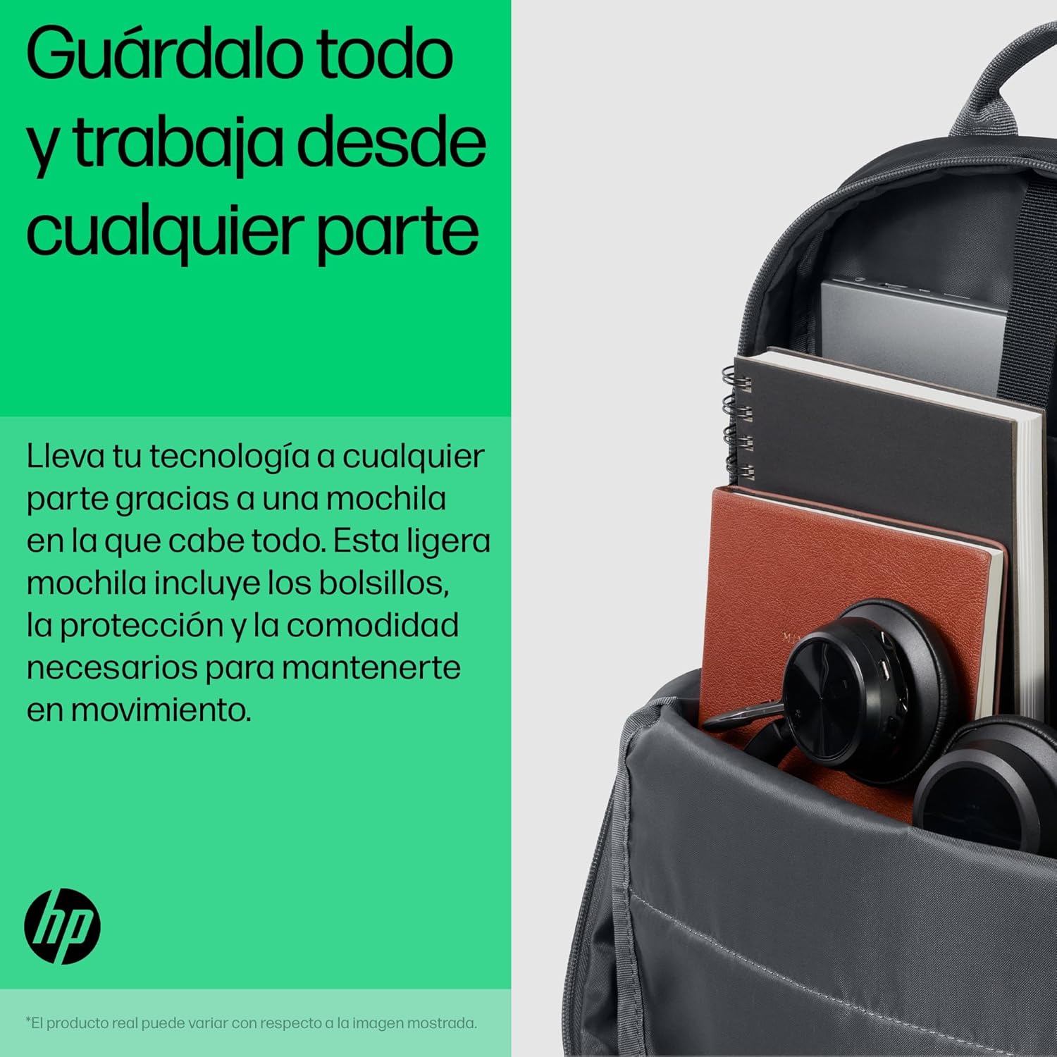 Thumbnail 2 de HP mochila portátil 15,6 con protección