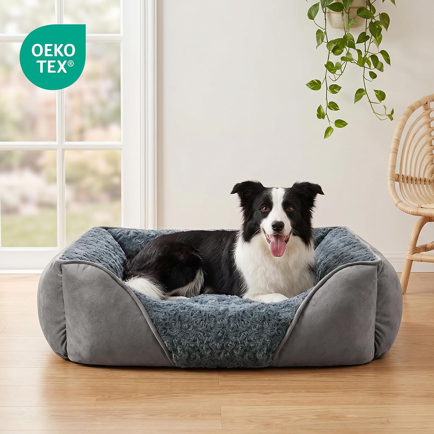 Thumbnail 6 de INVENHO Large Dog Bed 30"x24"x9" orthopedic dog bed