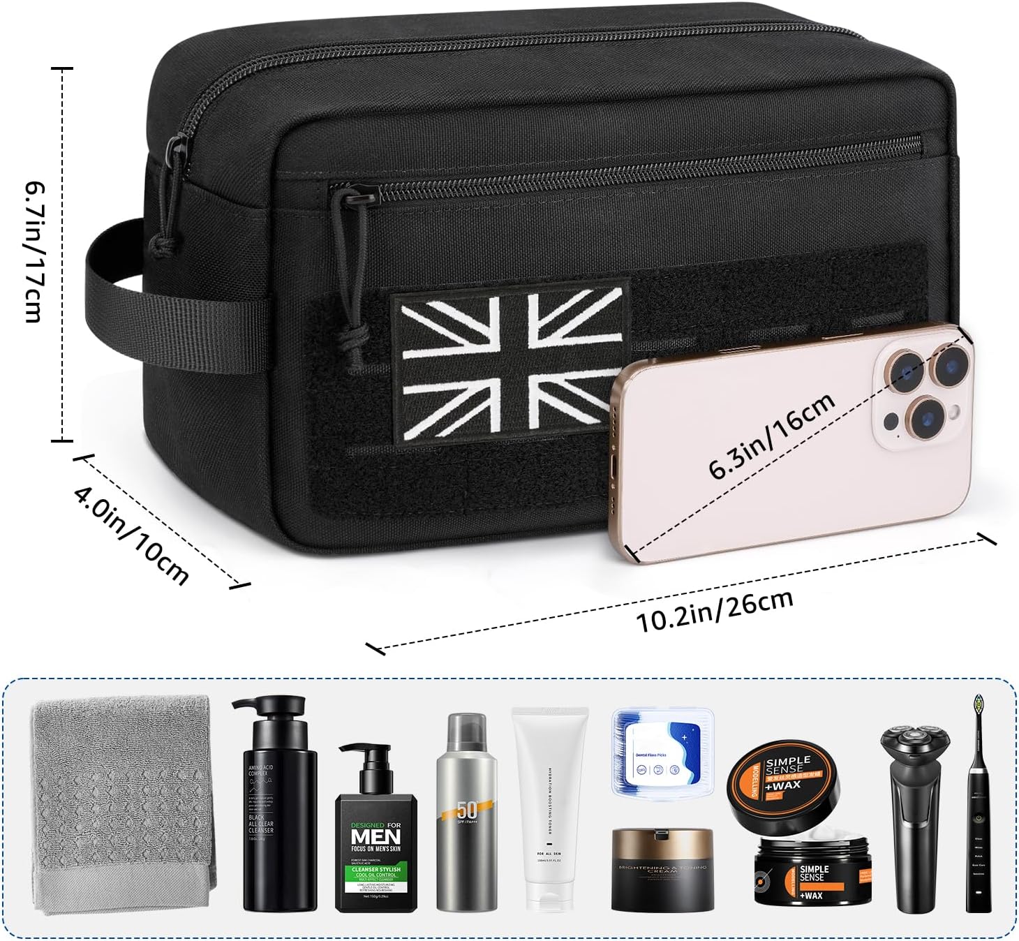 Thumbnail 4 de ETRONIK Tactical Travel Toiletry Bag for Men