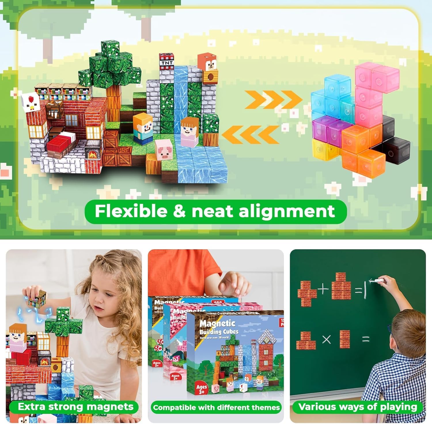 Thumbnail 4 de Goody King Magnetic Building Blocks 150PCS 🧱