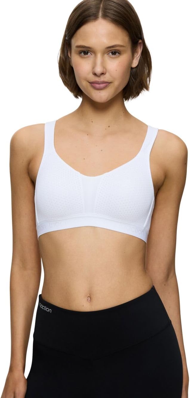 Detalle de Triumph Triaction Energy Lite – Soutien-gorge de sport sans armatures (blanc, 85C)