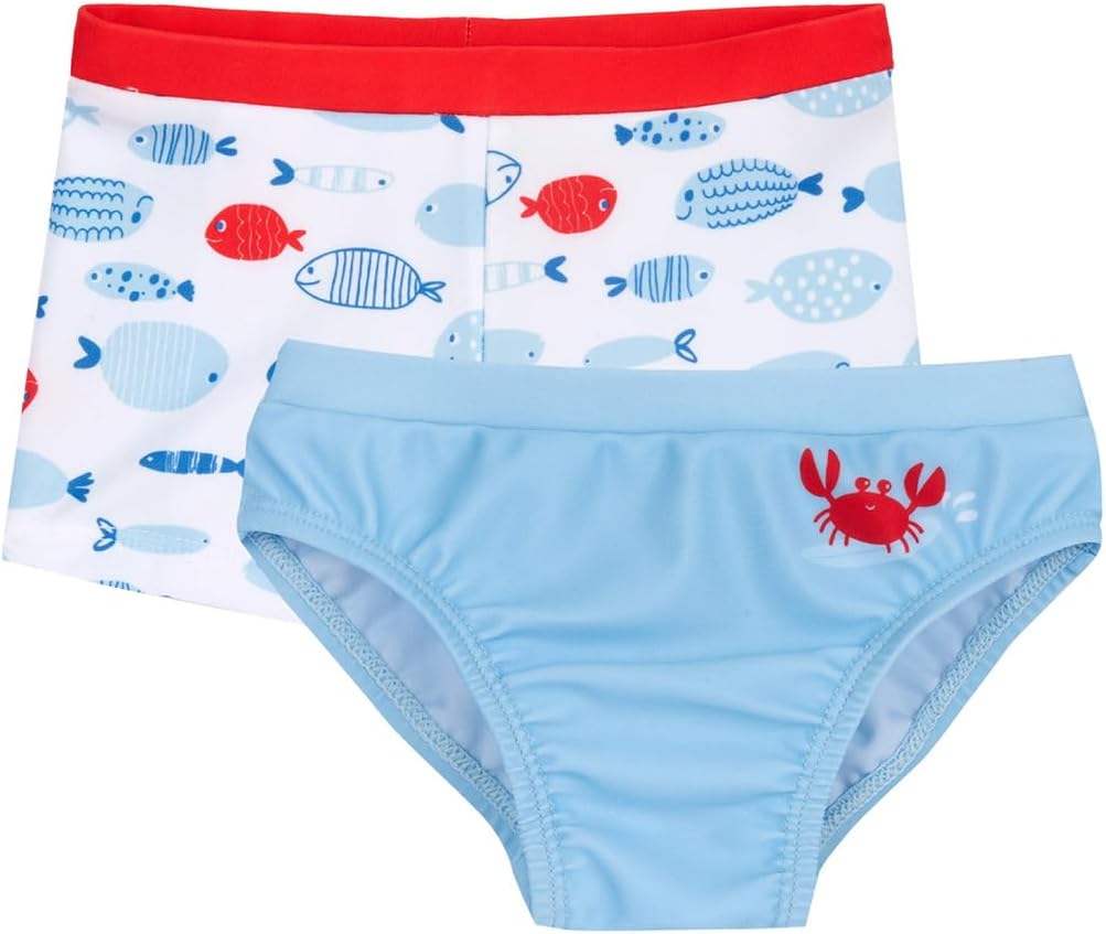 Detalle de Chicco Maillot de Bain Bébé Garçon – Ensemble de Boxer et Slip, Confort et Polyvalence