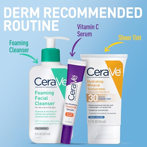 Thumbnail 7 de CeraVe Tinted Sunscreen for Face SPF 30 Mineral Moisturizer (Medium, 1.7oz)