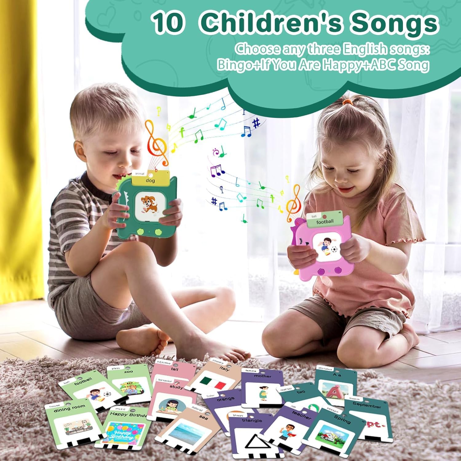 Thumbnail 6 de 420 Words Talking Flash Cards for Toddler 3-6 Years – Montessori, Screen-free Learning Toy