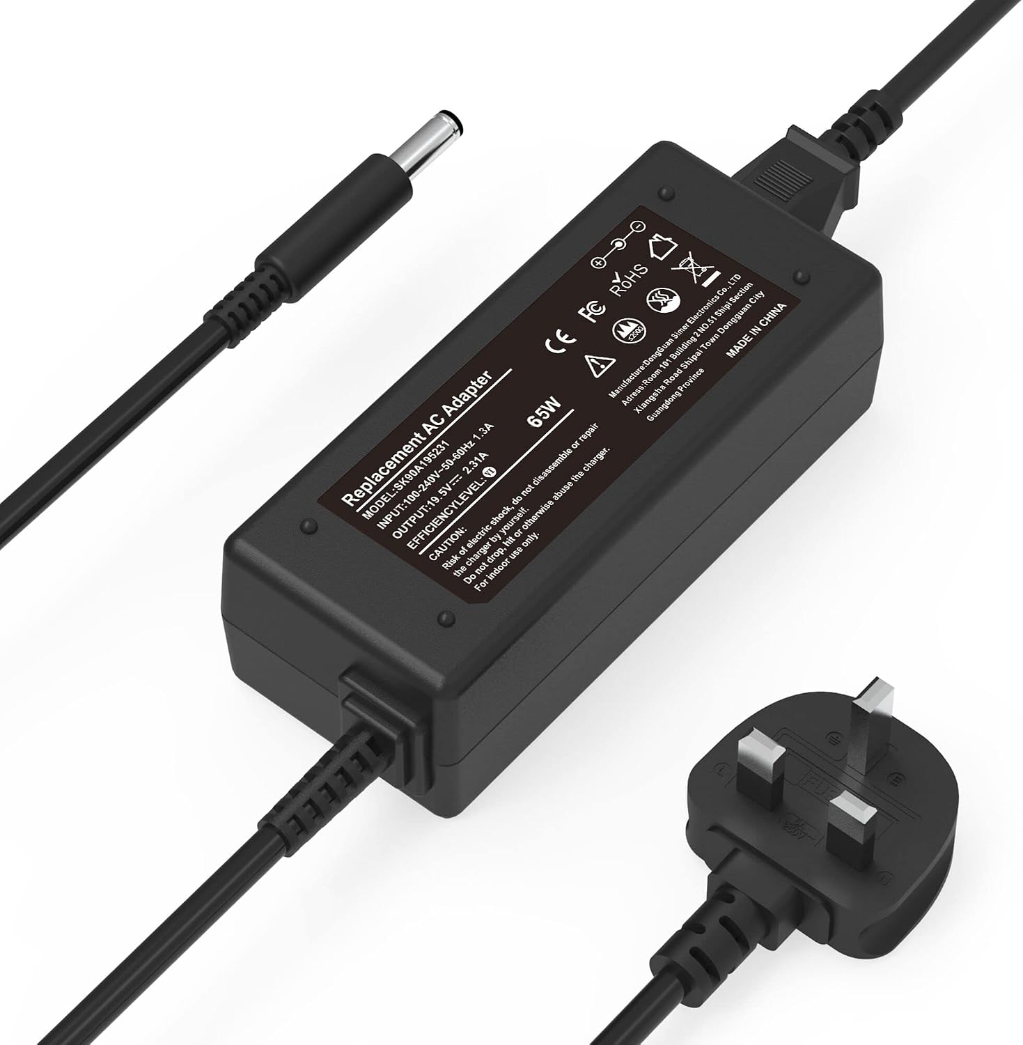 Detalle de FUDCOCWN 65W Laptop Charger for Dell Inspiron, Latitude and Vostro Series