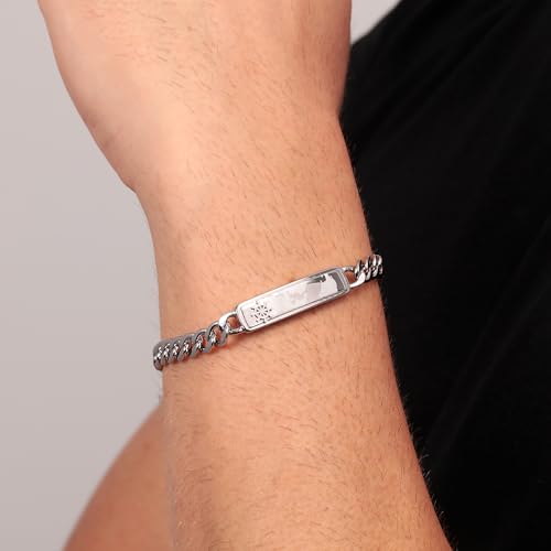 Detalle de Sector No Limits Bracciale da uomo SAGJ18, collezione Marine, acciaio inox 22 cm