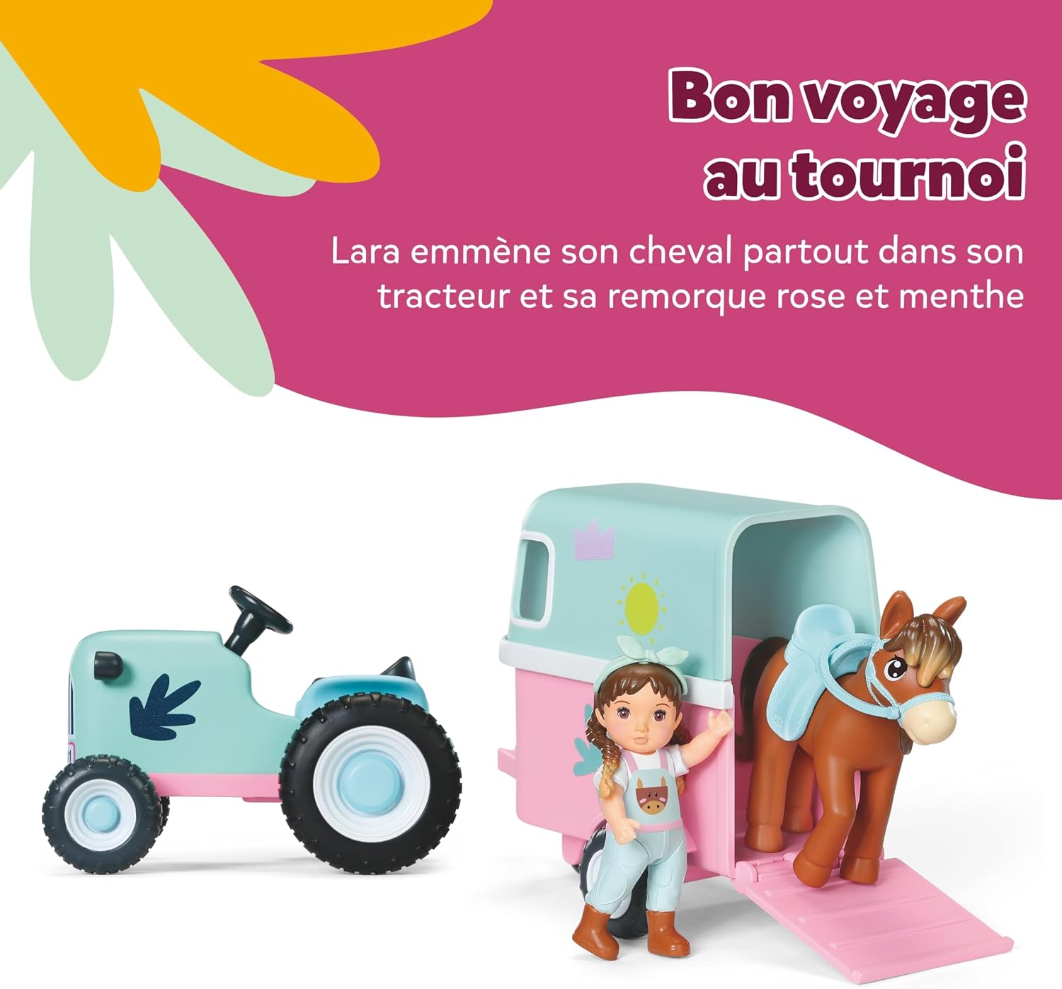 Detalle de Mini remorque Cheval avec Lara BABY born 906279