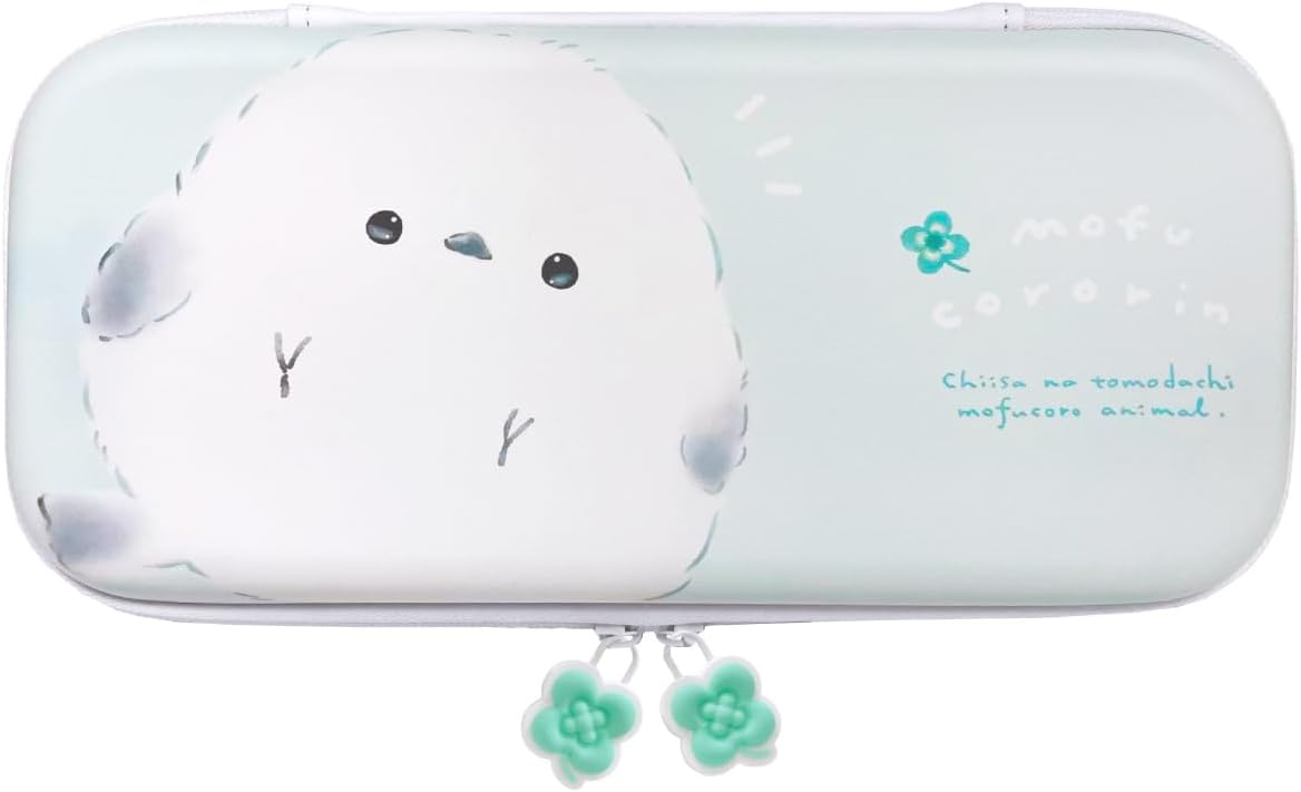 Detalle de アローン Q-LiA もふころりん Switch2用EVAカラーケース 両面デザイン・メッシュポケット付き