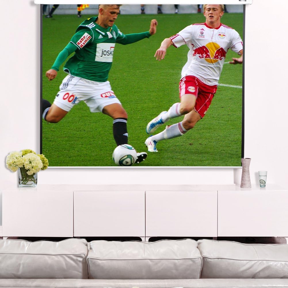 Thumbnail 4 de CCLIFE Beamer Leinwand inkl. Montagematerial – Rollenvorführung in 85/99/114 Zoll