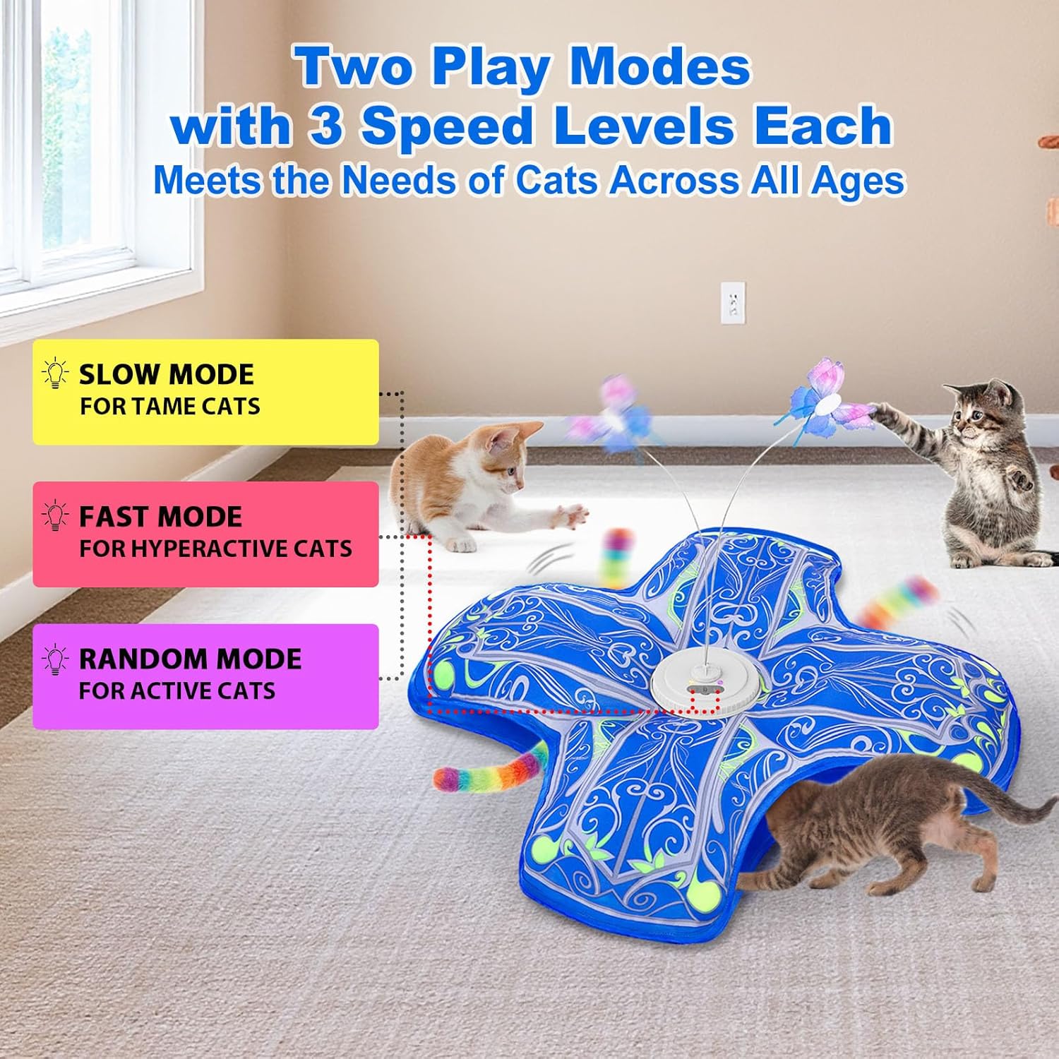 Thumbnail 3 de Qraxond Interactive Touch-Activated Cat Toy