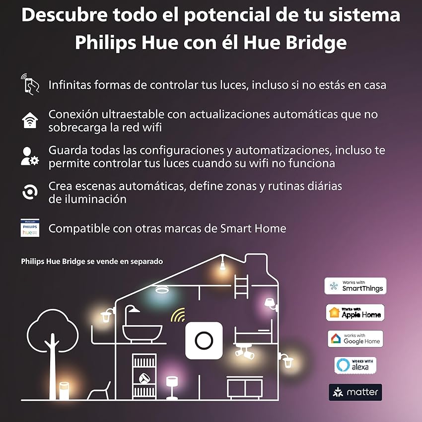 Thumbnail 4 de Philips Hue Bombillas LED White y Color E27 2 Pack🌈