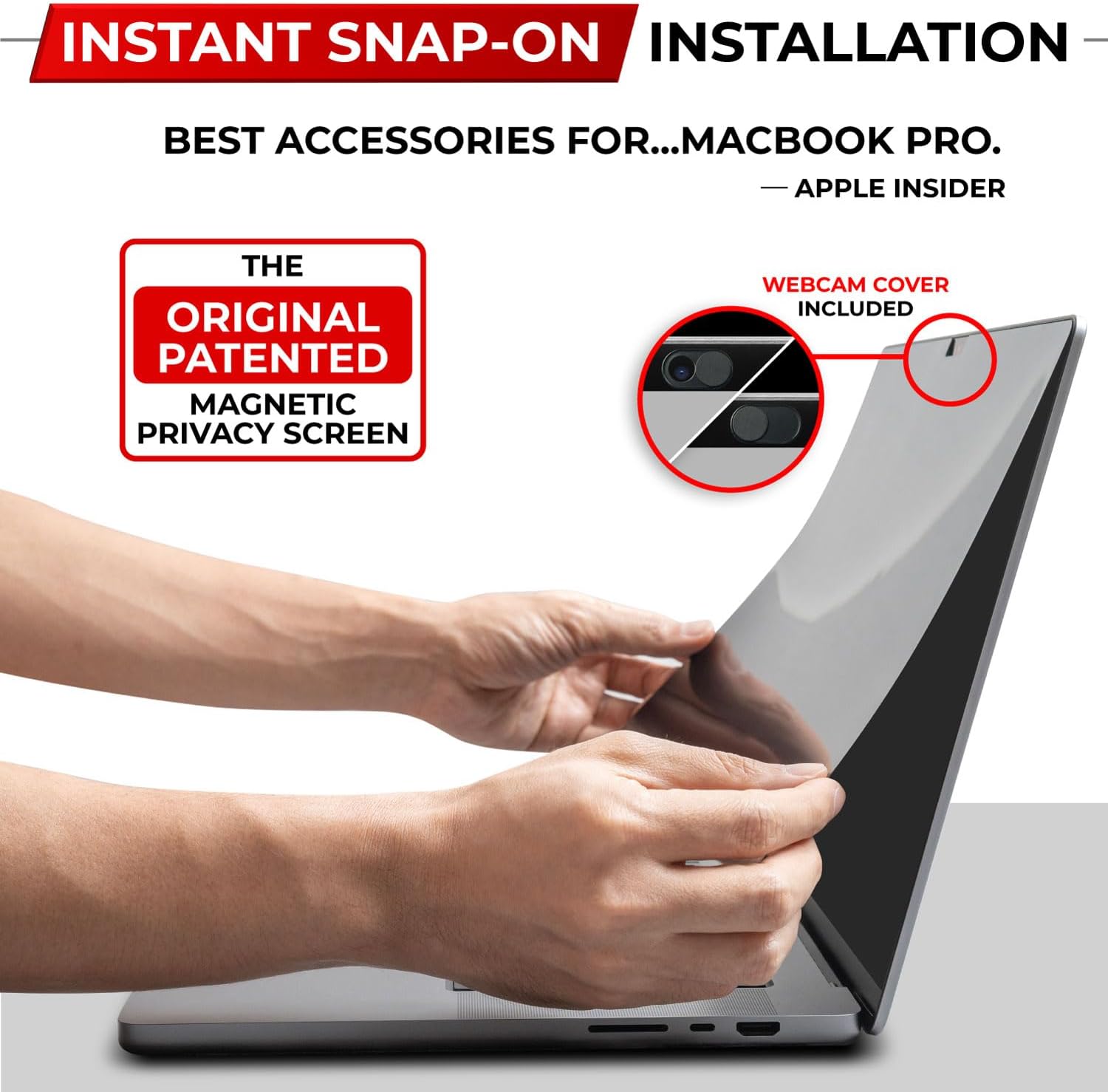 Detalle de SightPro SP-PSM13MP16 Magnetic Privacy Screen for 13.3-inch MacBook Pro