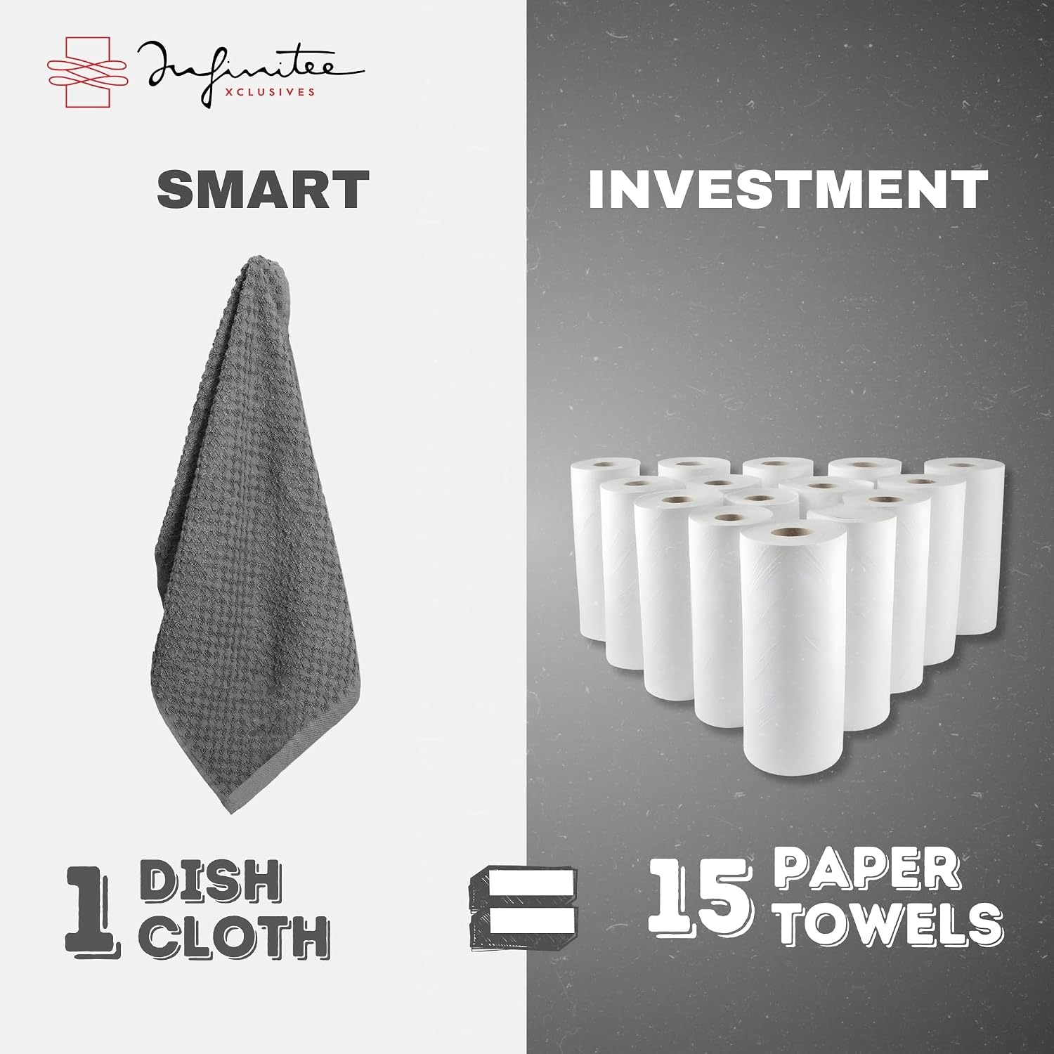 Thumbnail 5 de Infinitee Xclusives Dish Towels, 4-Pack