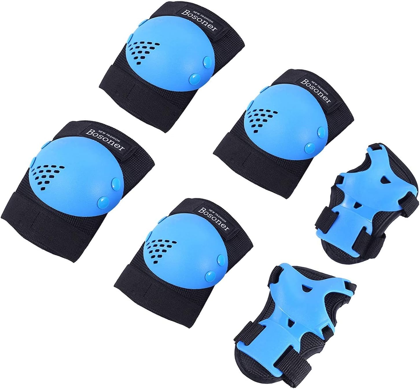 Thumbnail 6 de BOSONER Kids/Youth Knee Pad, Elbow Pads, and Wrist Guards Set for Roller Skates, Cycling, BMX, Skateboard, and More