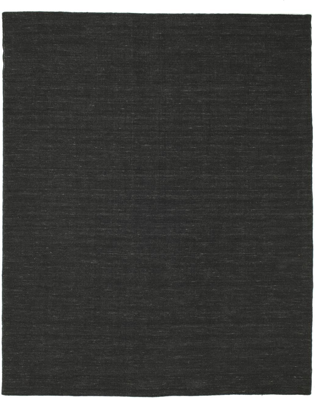 Detalle de RugVista Handloom Flat Rug, 200 x 250 cm Black Kilim