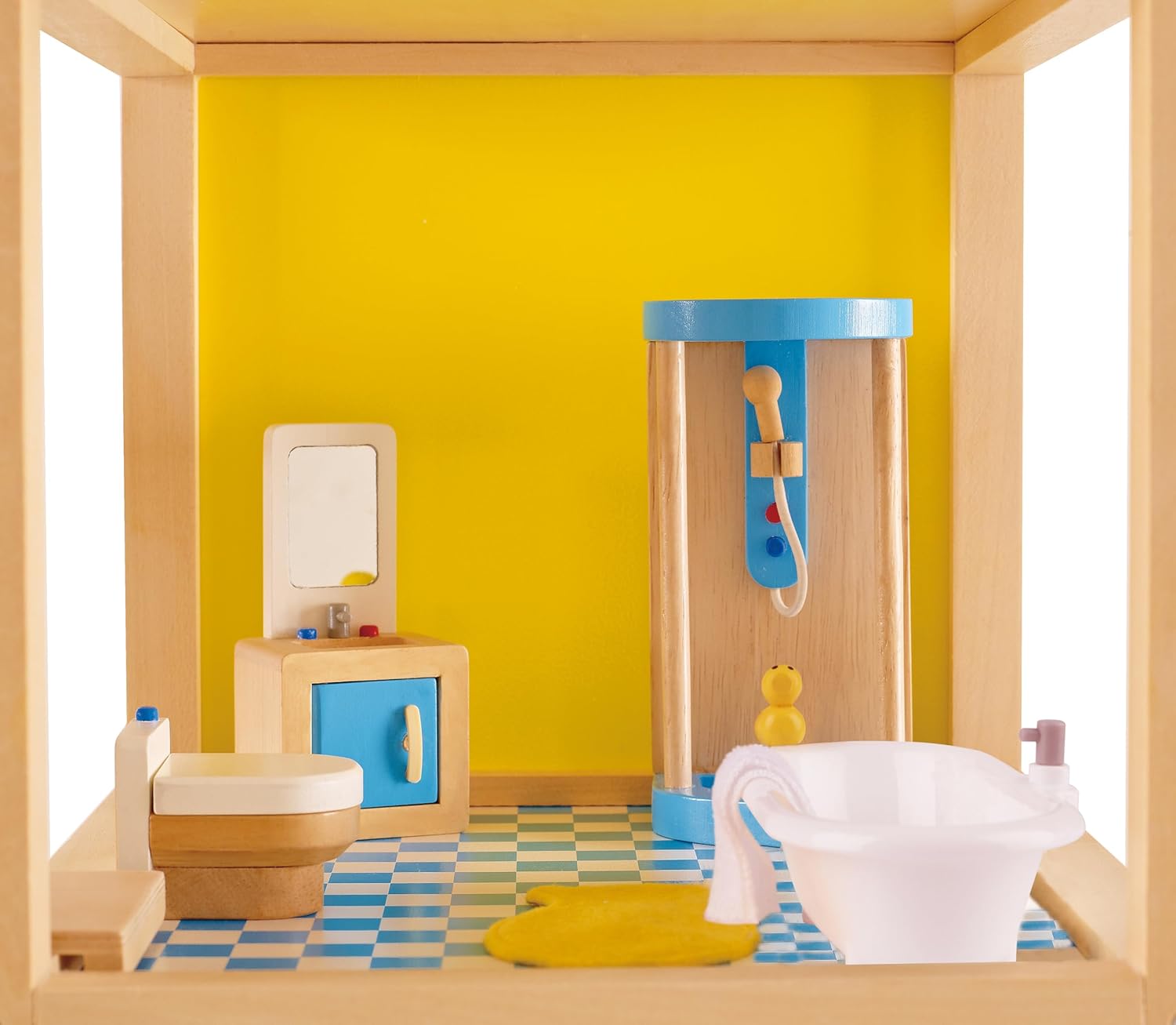 Detalle 2 de Hape Puppenhaus-Familienbad 7 Teile
