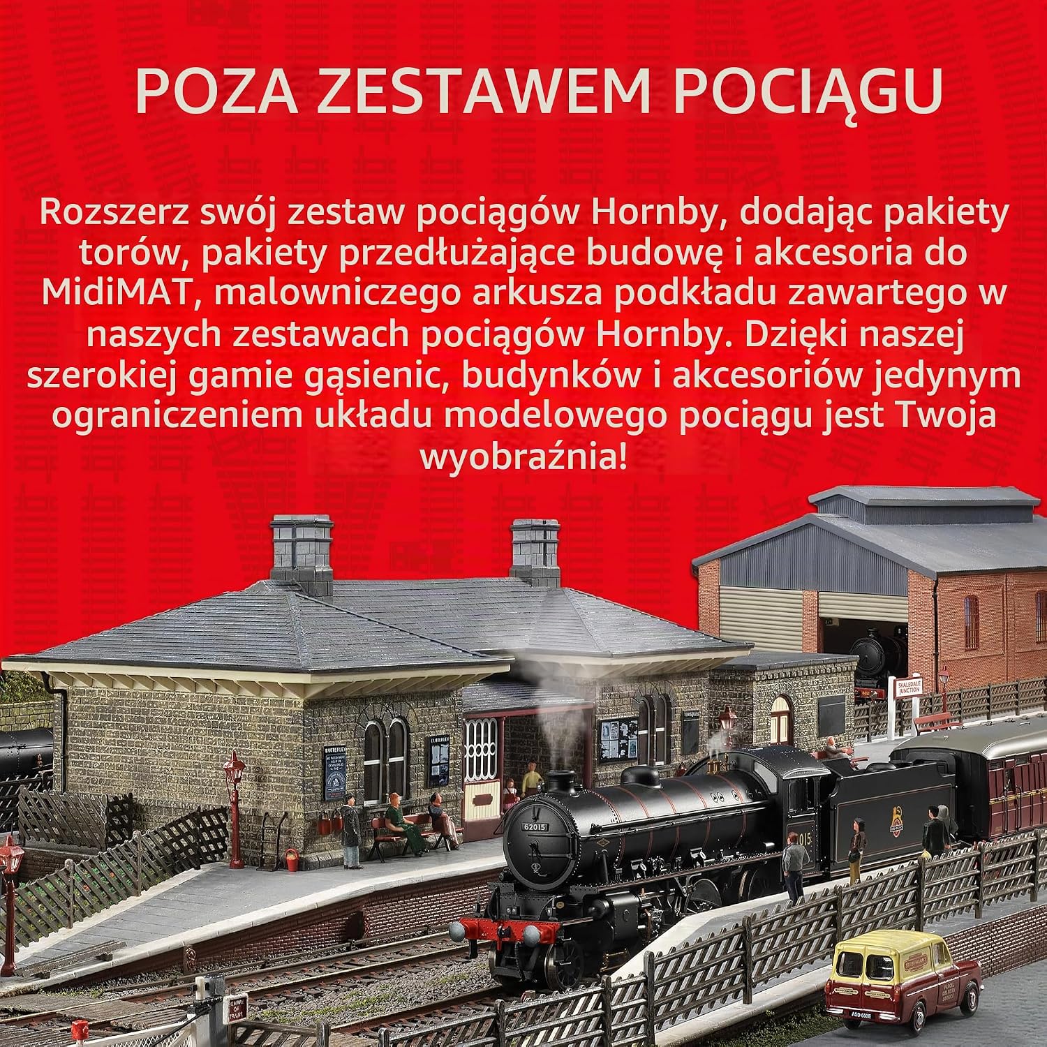 Detalle de Hornby R8073 – zwrotnica prawoskrętna w skali OO, łuk 22,5°