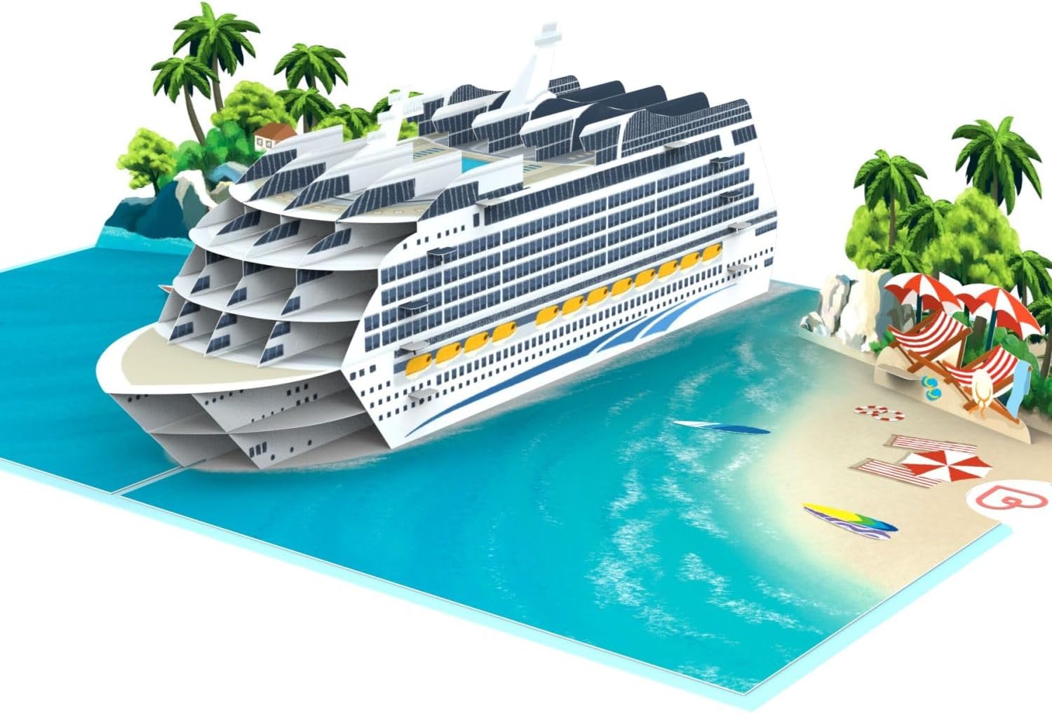 Thumbnail 5 de papercrush® Pop Up Carte cadeaux « Bon Voyage » – carte 3D avion pour bon cadeau voyage