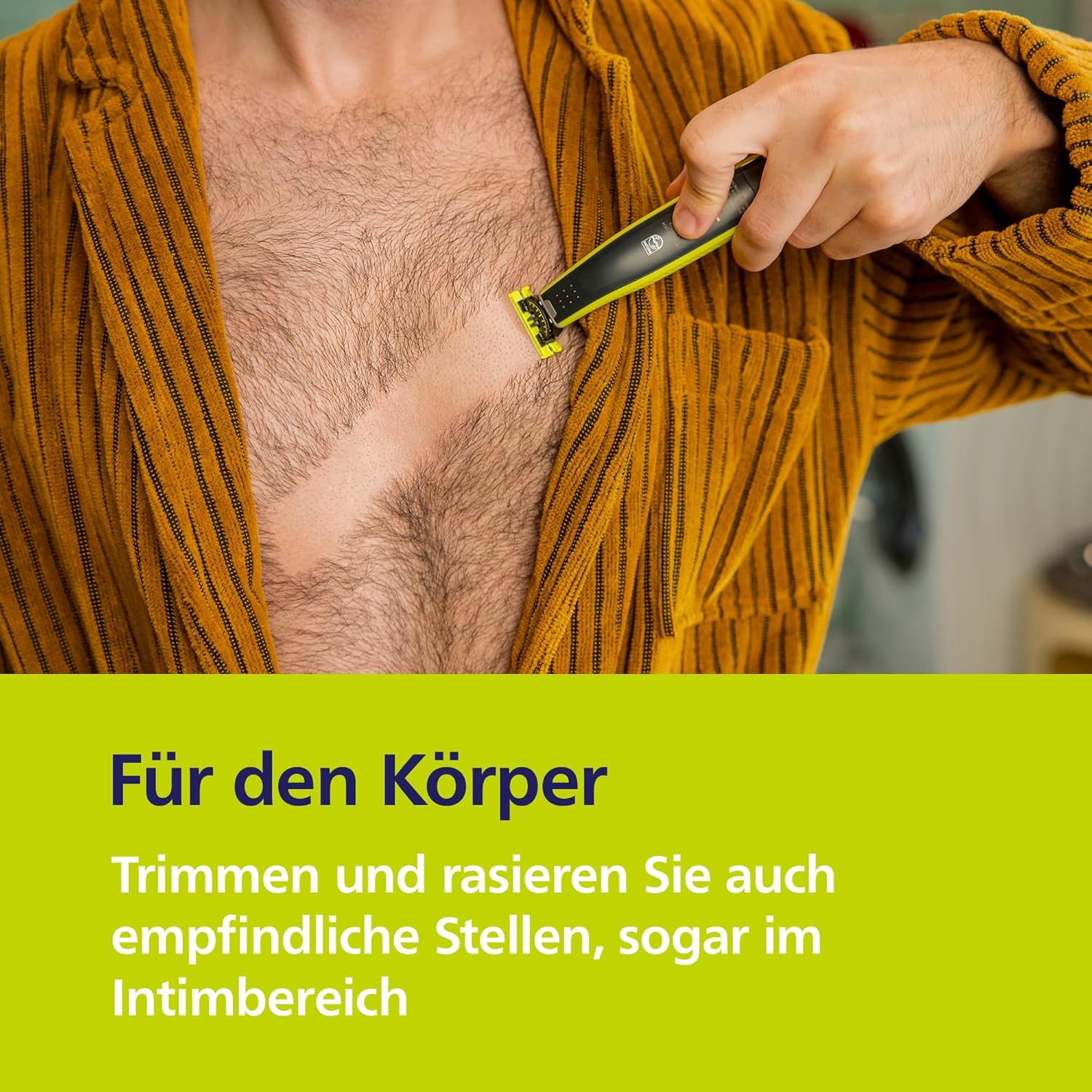 Detalle 2 de PHILIPS QP2834 OneBlade 3x Klingen Gesicht & Körper