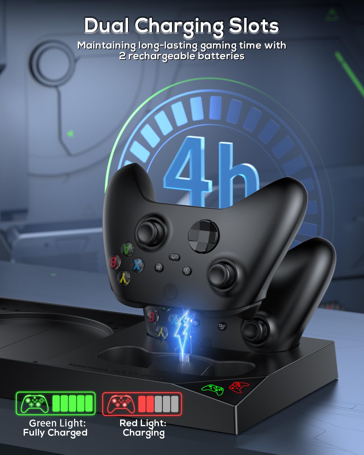 Thumbnail 3 de MENEEA Xbox Series X Charging Stand 1400mAh