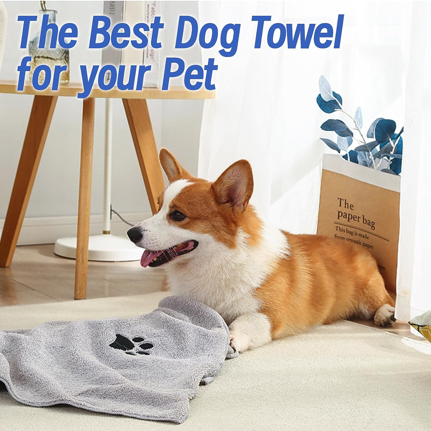 Thumbnail 5 de QYRDBGY Hunde Handtuch 3er-Set – Mikrofaser, 75 x 35 cm, extra saugfähig