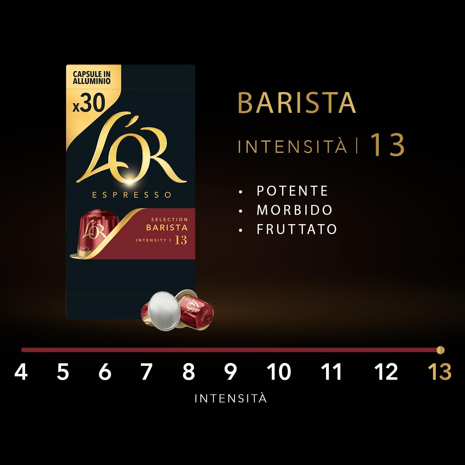 Thumbnail 2 de L'Or Capsule Caffè Espresso Barista -150 capsule in alluminio, Intensità 13, compatibili Nespresso original