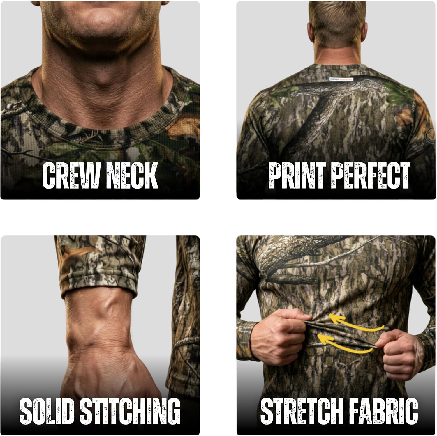 Detalle de Mossy Oak Long-Sleeve Hunting Shirt Cotton Blend