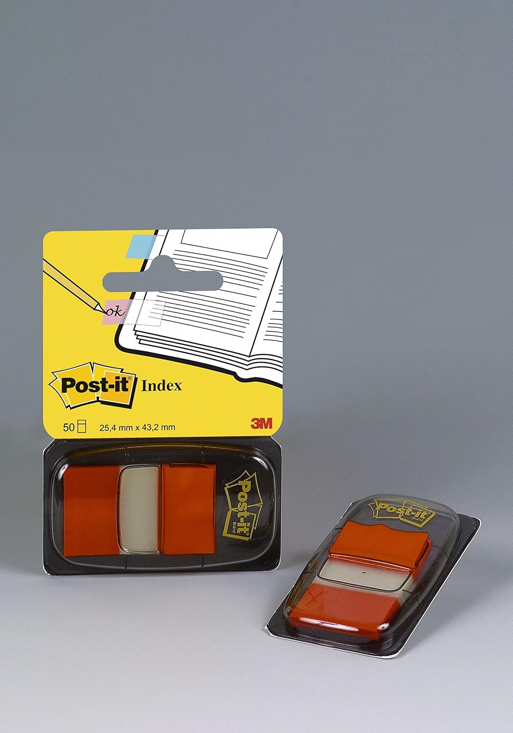 Detalle de Post-it indexflaggor medium, orange, dispenser med 50 flaggor