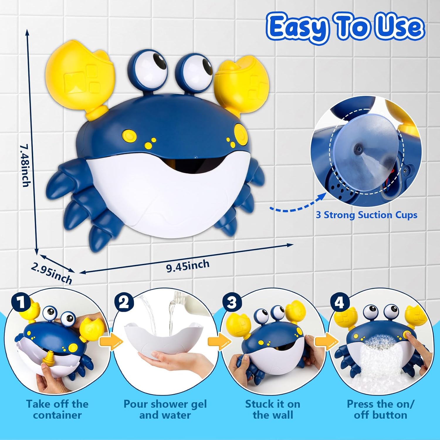 Thumbnail 4 de JoiTale Baby Bath Bubble Machine 12 songs