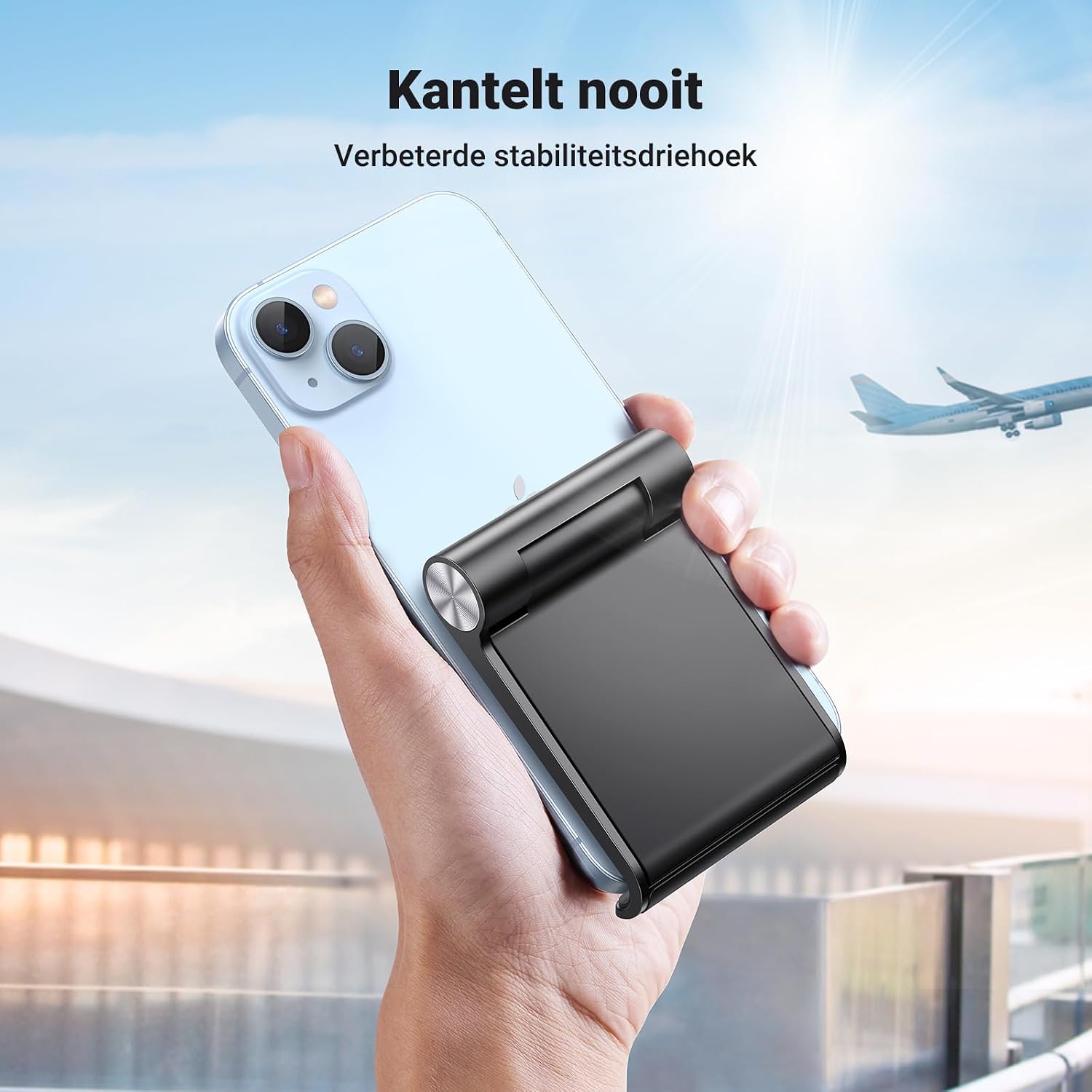 Thumbnail 3 de UGREEN opvouwbare telefoonstandaard, verstelbaar tot 100°, antislip, zwart