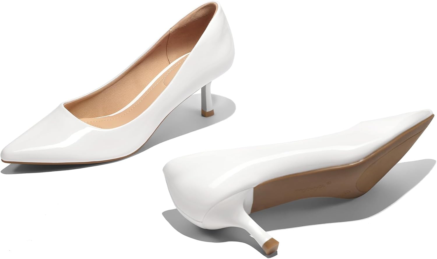 Thumbnail 4 de mysoft Kitten Heels for Women: 2-Inch Closed Toe Pumps