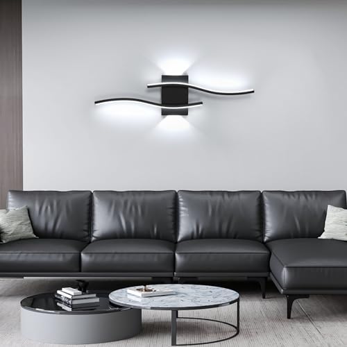 Thumbnail 8 de Comely Aplique Pared Interior LED 20 W | 2250 lm, Negro | Luz Blanca Fría 6500K, 60 cm
