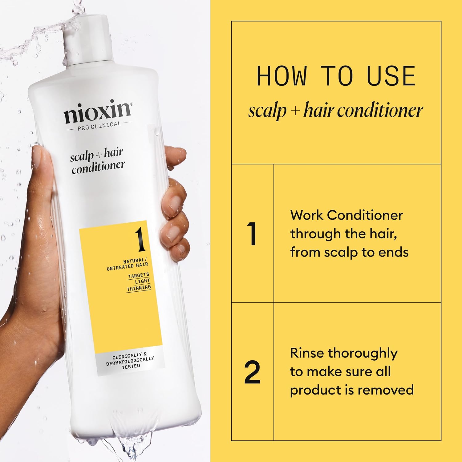 Detalle de Nioxin System 1: Hair Thickening System for Natural Hair with Light Thinning