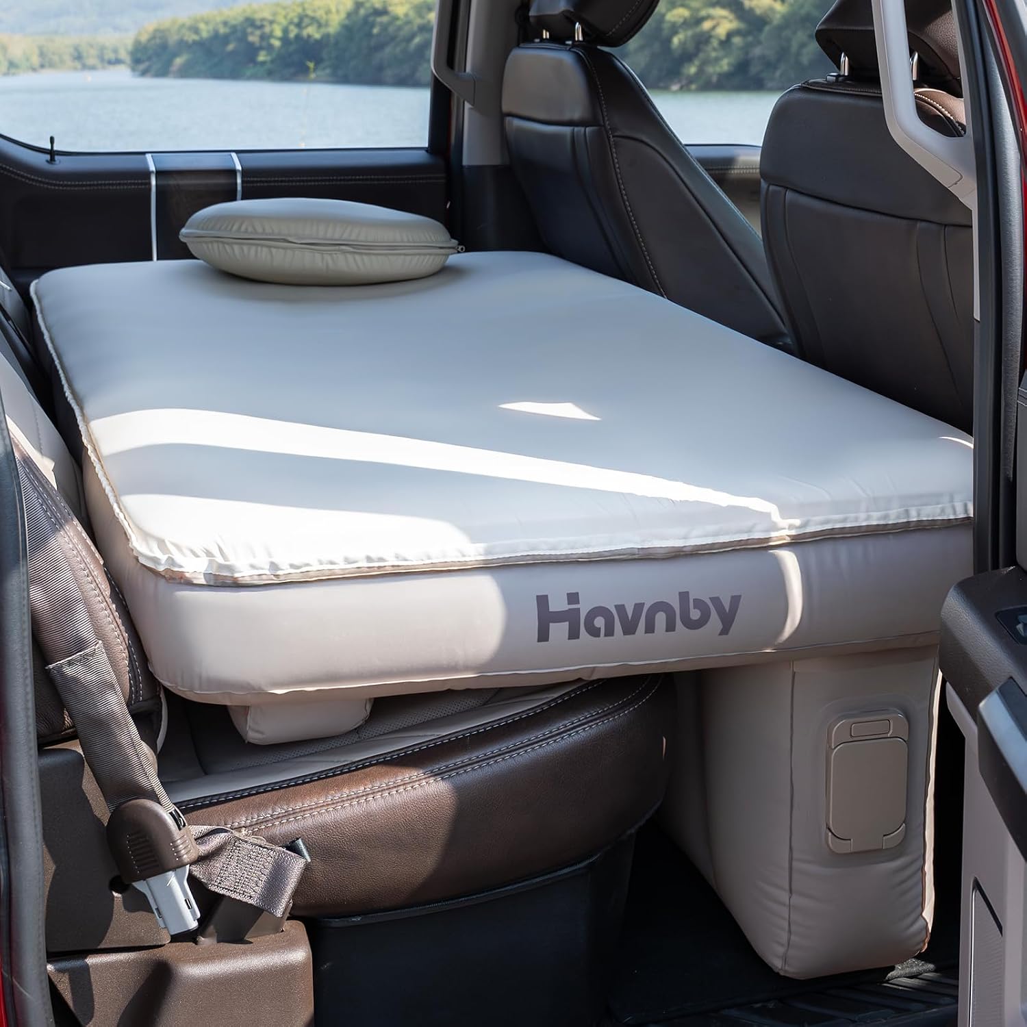 Detalle de Havnby SnugNest H-PTRSM-SA-US Ford Pickup Rear-Cab Mattress with Built-In Pump