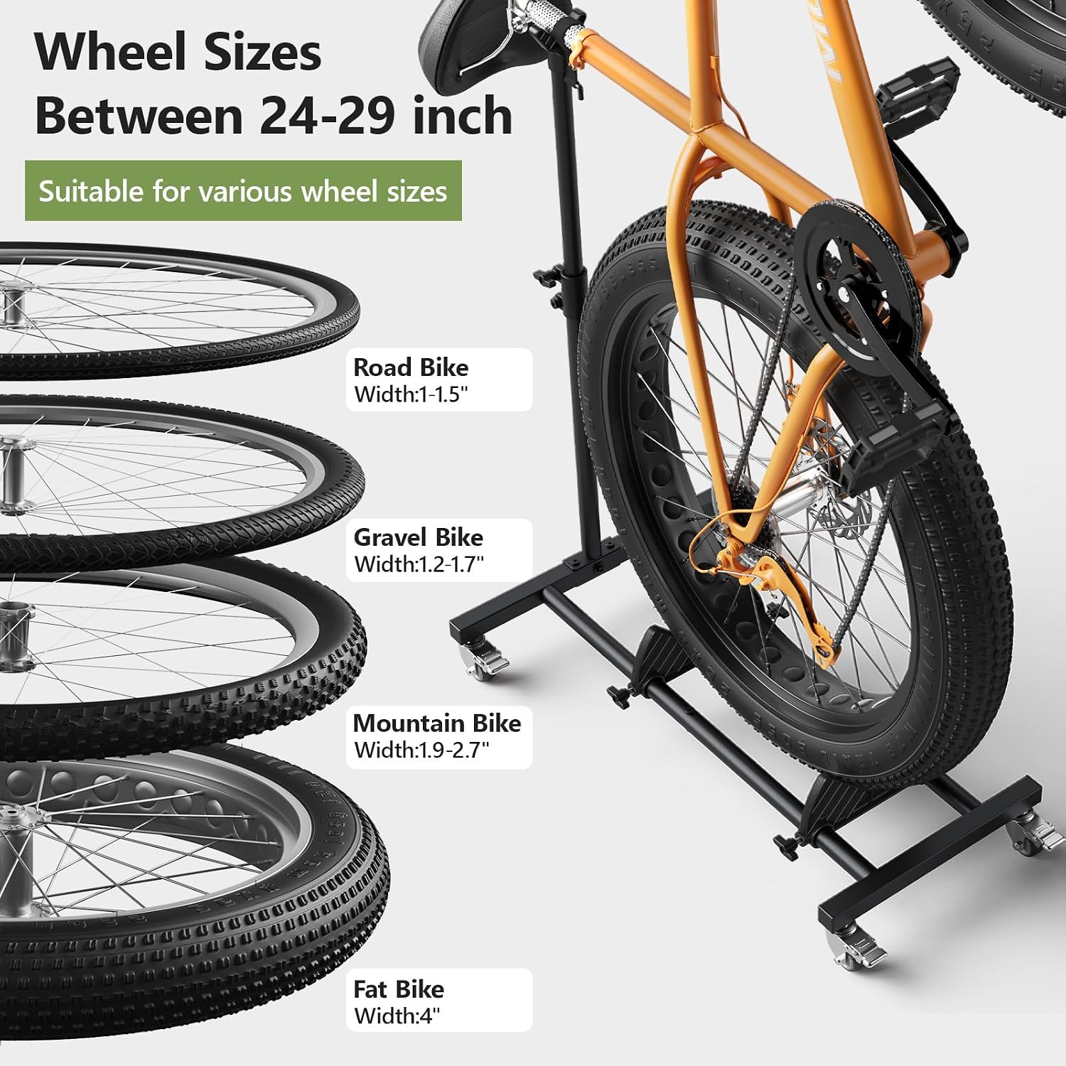 Detalle de Vertical Bike Stand for 24–29-Inch Bikes