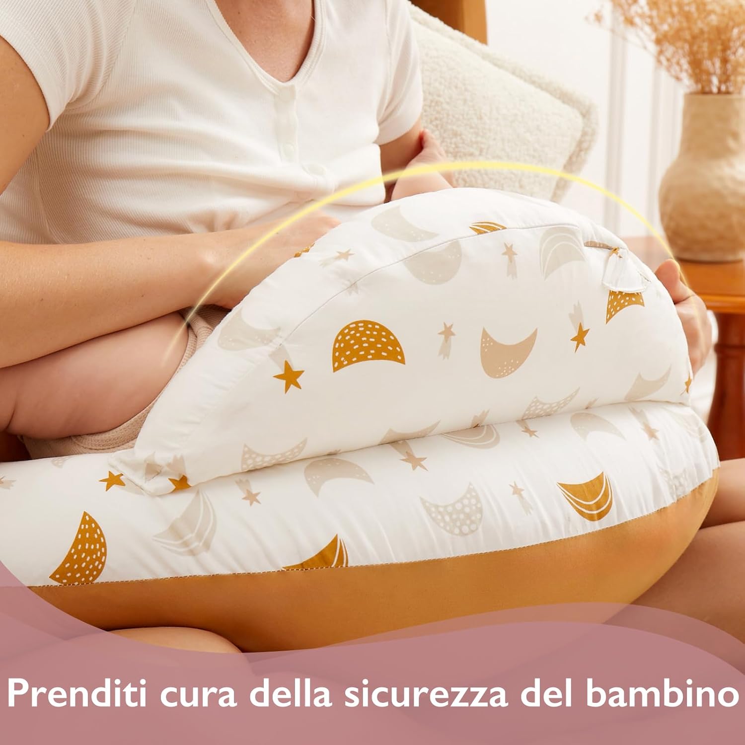 Thumbnail 3 de momcozy Cuscino per allattamento con bordo di sicurezza: comfort ergonomico e versatilità