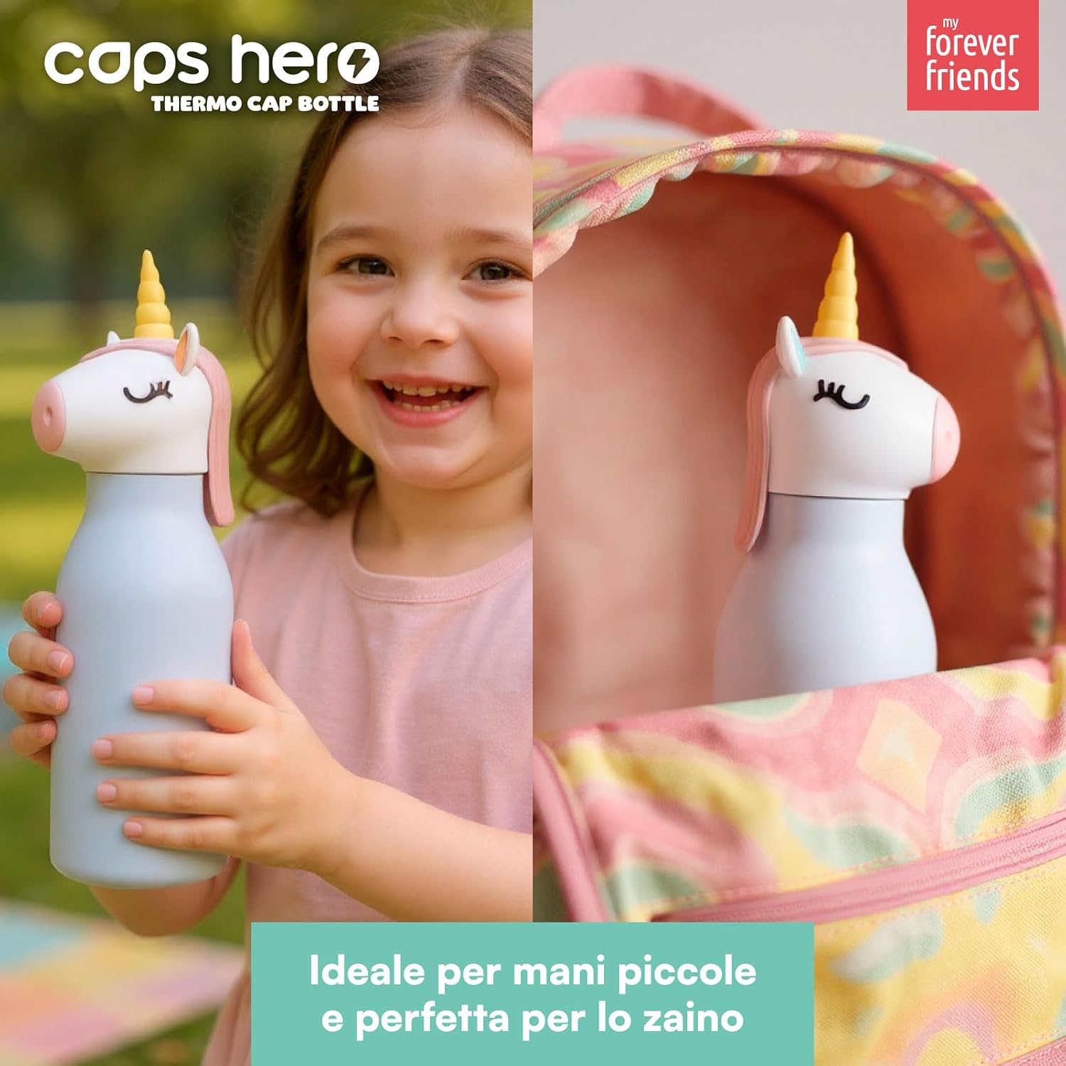 Thumbnail 5 de CapsHero Unicorno 520ml borraccia termica