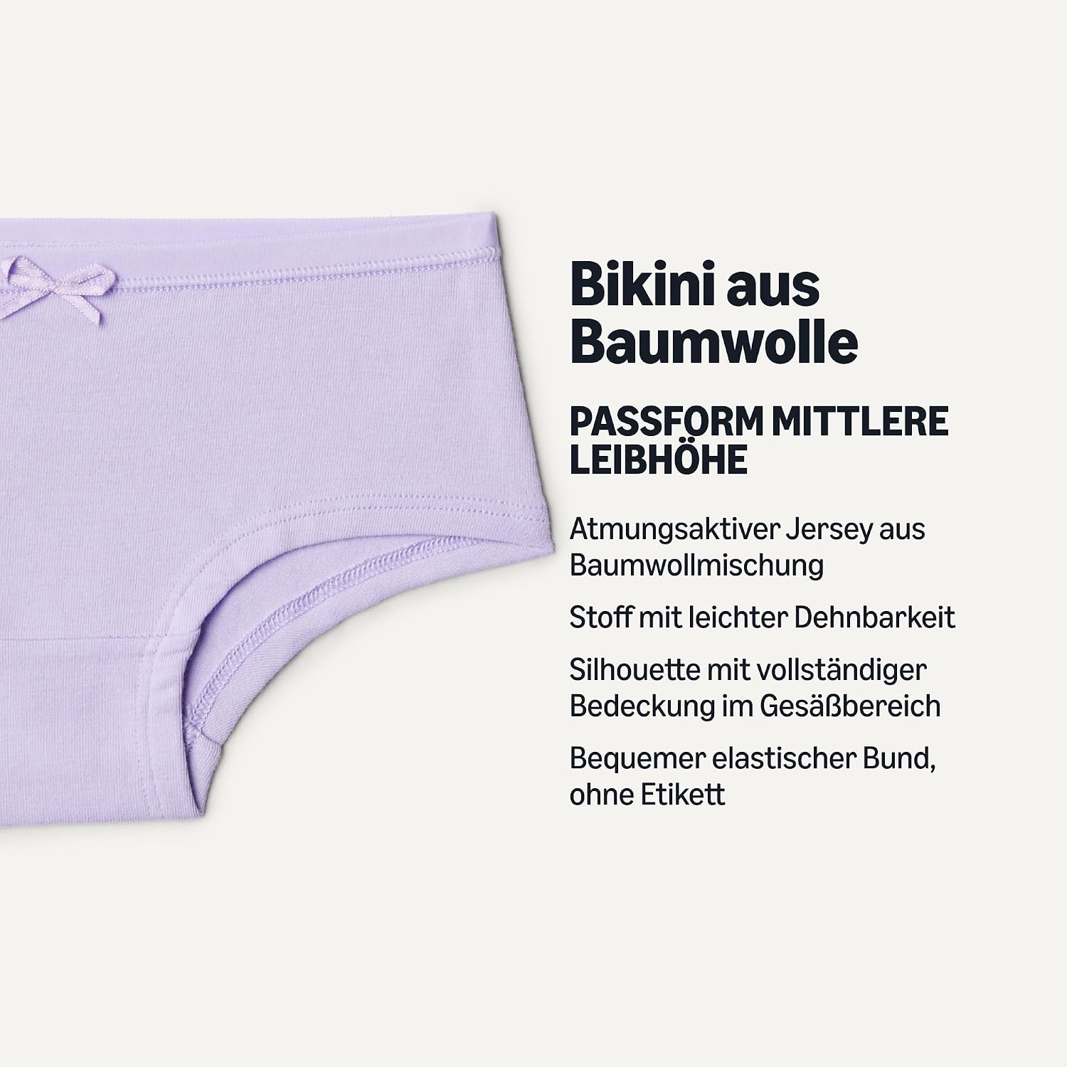 Detalle de Amazon Essentials Mädchen Hipster-Unterhosen aus Baumwoll-Jersey – 10er Pack