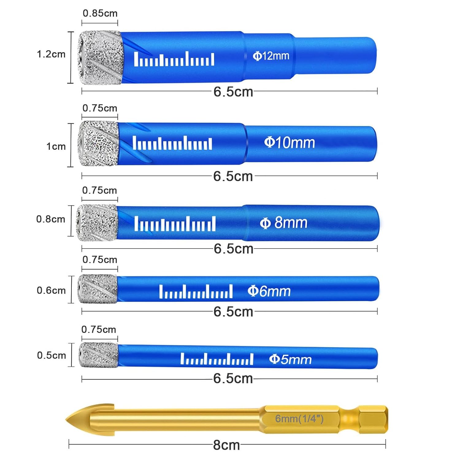 Thumbnail 2 de SURFOU Foret diamant 5–12 mm pour carrelage
