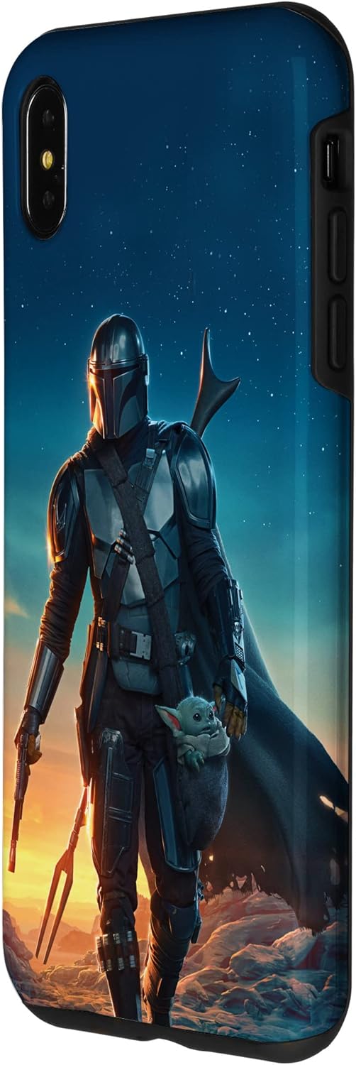 Thumbnail 1 de Poster Star Wars : Le Mandalorien et Grogu au Coucher du Soleil – Coque pour iPhone XS Max