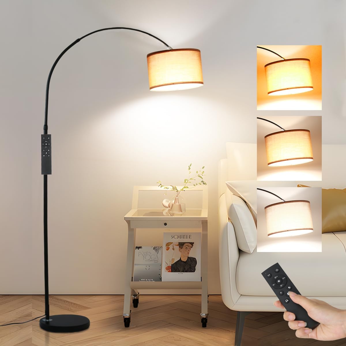 Detalle de ANTENLICHT AURA Lampada ad Arco dimmerabile 108 cm